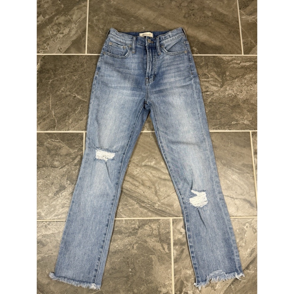 Madewell The Perfect Vintage Jean Light Wash High Rise Distressed 23 (23 X 25)